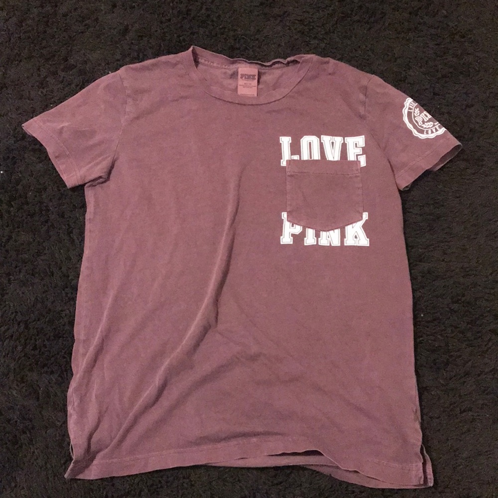Purple logo tee from VS PINK